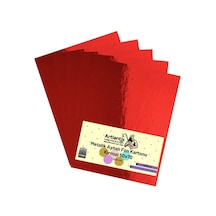 Kırmızı 50x70 Metalik Aynalı Fon Kartonu 5 Adet 1 Paket Artlantis Aynalı Metalik Fon Kartonu