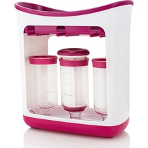 Reedark Yeniden Kullanılabilir Bebek Maması Saklama Çantaları - 10 Adet, Bpa İçermez, Bulaşık Makinesi Ve Dondurucu Uyumlu Kırmızı