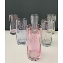 Decorium Meşrubat Bardağı 6 Renkli Prç Elenor M00408