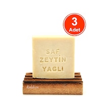 Saf Zeytinyağlı Türk Hamamı Sabunu El Yapımı Doğal 120 G x 3 Adet