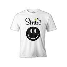 R5 - Smile Beyaz Erkek Tshirt 001