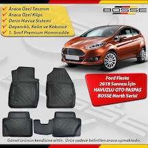Ford Fiesta Paspas Araca Özel 2018 Sonrası İçin Derin Havuzlu Paspas Bosse North Serisi