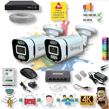 2 Kameralı Ip Set Yapay Zeka Özellikli Gece Renkli Sesli Ip 4386w