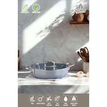 Sera Nova Seramik Yanmaz Yapışmaz Basık Tencere 28 Cm Gri Gri Sera Nova Seramik Yanmaz Yapışmaz Basık Tencere 28 Cm Gri Gri