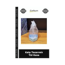 Kalp Tasarımlı Tül Kese Söz Hatırası Kına Aksesuarı Düğün Süsü