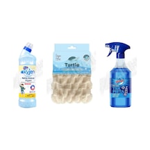 Bingo Oksijen 750 Ml + Turtle Havlu + Kireç Çözücü 900 Ml 3'lü Set 2'li Set