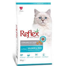 Reflex Sterilised Somonlu ve Pirinçli Kısırlaştırılmış Yetişkin Kedi Maması 10 KG