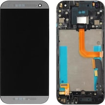 HTC Uyumlu One Mini 2 M8 Mini Lcd Ekran Dokunmatik Siyah Çıtalı