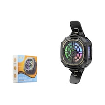 Hadron Hdx4381 Telefon Soğutucu Fan Manyetik Klipsli Rgb - Siyah