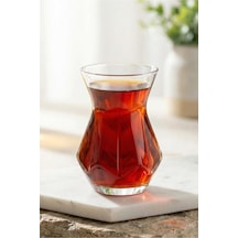 Lav Alya Cam Çay Bardağı 6 Kişilik 165 Ml Şeffaf