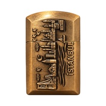 Hunter Soft Flame İstanbul İstanbul Design Bronz Çakmak Ack026