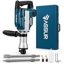 Assur Profesyonel Elektrikli Kırıcı Delici Yıkım Çekici Seti Çantalı