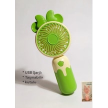 Cartoon Usb Şarjlı El Fanı I Mini Taşınabilir Fan I Yaz Serinleticisi I Vantilatör I Taşınabilir Fan