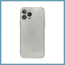 Bezos İphone 13 Pro Max Uyumlu Kılıf Fly Lens Silikon - Şeffaf Mbt06