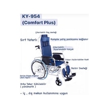 Medikaltec Ky954lgc-46 Alüminyum Özellikli Tekerlekli Sandalye