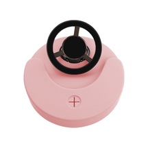 Stanley 40oz Tumbler Kupası İçin Manyetik Telefon Tutucu İle Sızdırmaz Silikon Kapak Koyu Pembe