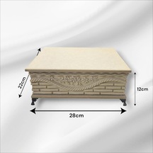 Ahşap Ham Mdf-takı-makyaj-aksesuar-çok Amaçlı Dekoratif Kutu