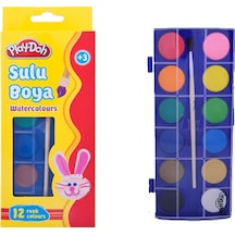 Play-doh Sulu Boya 23 Mm Küçük Boy 12 Renk Play-su002 Çok Renkli