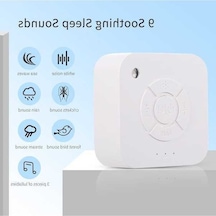 Pazly Pratik 9 Sesli Uyku Makinesi - Beyaz, Usb Şarjlı, Bebek Ve Yetişkin İçin Beyaz