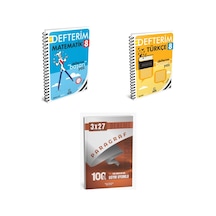 2027 Arı 8 Sınıf Defterim Matematik Matemito + Türkçe Türkçemino Konu + Anla Kazan Paragraf Deneme 3'lü Set