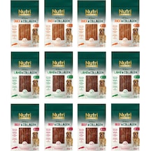 Nutri Canin 3 Çeşit Karma Kolajenli Tahılsız Köpek Et Ödülü 80 G X 12 Adet