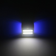 Güneş Enerjili Duvar Lambası Ip65 1.8w, 3 Aydınlatma Modu, Beyaz Ana Işık + Mavi Stüdyo Işığı, Beyaz Kasa Diğer Diğer