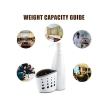 Pazly 400ml Banyo Sabun Dispenseri, Sünger Tutucu, Mutfak Lavabo Tezgahı Sıvı Sabun Pompası, Depolamalı Caddy Çok Renkli Çok Renkli