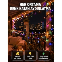 5 Metre Şeffaf Kablo Led Peri Işığı 50 Ampullü Dekoratif Led Yeni