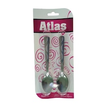 6 Parça Metal Tatlı Kaşık Bx40 Renkli