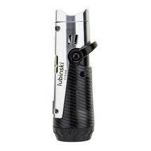 Lubinski Lion İğneli + Delicili Tek Torch Puro Çakmağı Silver