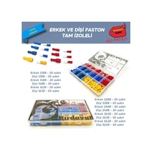Tam İzoleli Faston Terminal Seti. Dopdolu Paket 420 Parça