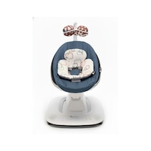 4moms Mamaroo 5.0 Elektrikli Ana Kucağı - Slate Blue + Yenidoğan Destek Pedi