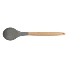 Silikon Kaşık Ahşap Sap - 32 Cm Çok Renkli