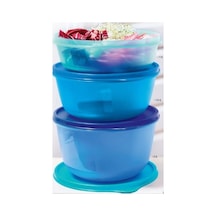 Buzdolabı Saklama Kabı 3lü Set Mucize Şeker Set Mavi