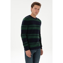 U.S. Polo Assn. Erkek Regular Fit Bisiklet Yaka Lacivert Kazak 50314952-VR033