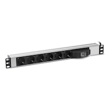 Formrack 6 Lı 19" Sigortalı  Alumınyum Priz