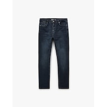 Koton Normal Bel Pamuklu Slim Fit Jean Pantolon - Brad Jean İndigo Stone 6sam40217nd İndigo - Taş