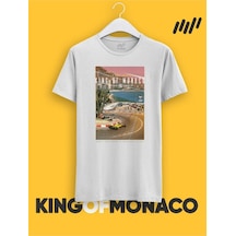 Flood Of Style King Of Monaco Ayrton Senna T-shirt Beyaz