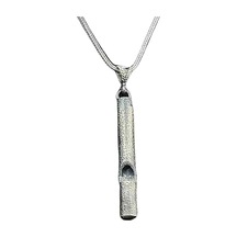 Kenpazar Gümüş Oksitli Deprem Düdüğü Kolye Çok Renkli