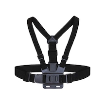 Tüm Aksiyon Kameralara Uyumlu Göğüs Bandı Askısı Chest Mount Siyah