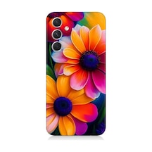 Samsung Galaxy A05s Uyumlu Soft Renkli Çiçekler Desenli Silikon Kılıf