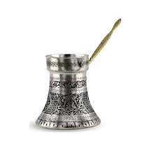 İşlemeli Kalın Bakır Cezve 1100 Ml