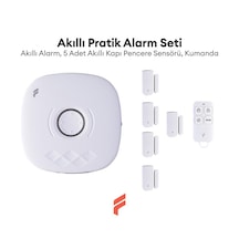 Akıllı Pratik Alarm Seti Akıllı Alarm, 5 Adet Akıllı Kapı Pencer