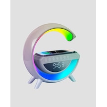 Ilkeshop 15w Hızlı Şarj Destekli Led Atmosfer Işığı Ve Alarm Fonksiyonlu Lamba