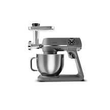 Karaca Multichef Artisan Kıyma Çekme/ Sucuk-sosis/içli Köfte Aparatlı Digital Ekran Tam Döküm Kıyma Aparatlı Hamur Yoğurma Makinesi Anthracite 7l Pro Artisan