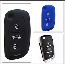 2 Adet Citroen C4 C5 C-quatre Uyumlu Silikon Anahtar Koruma Kılıf