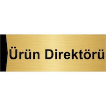 Ürün Direktörü 5x20cm Altın Renk Metal Yönlendirme Levhası