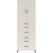 Arges Dolap 3 Raflı 6 Çekmeceli 2 Kapaklı 88x30x243 Aytaşı-ay... Aytaşı