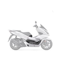 Pcx 2021 Karbon Desen Beyaz Yan Pad