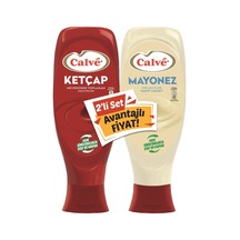 Calve Ketçap + Mayonez 1,15 Kg Pratik Sos 5'li Avantaj Paketi - 5 Adet Tarı